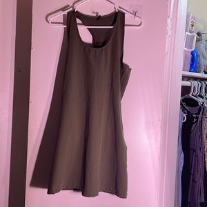 Dark green summer dress from back country.